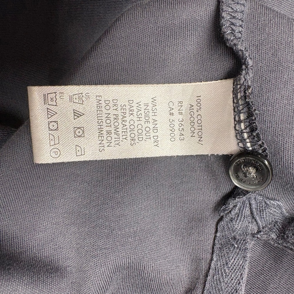 Calvin Klein Polo Shirt Mens Large Gray Good Cotton Short Sleeve Casual - Picture 9 of 10
